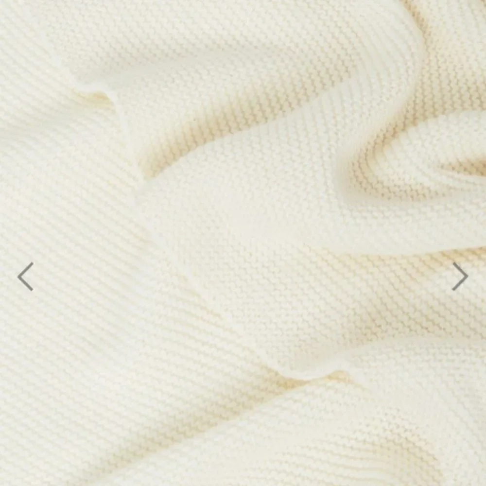 Vila Off-White Ribbed Scarf